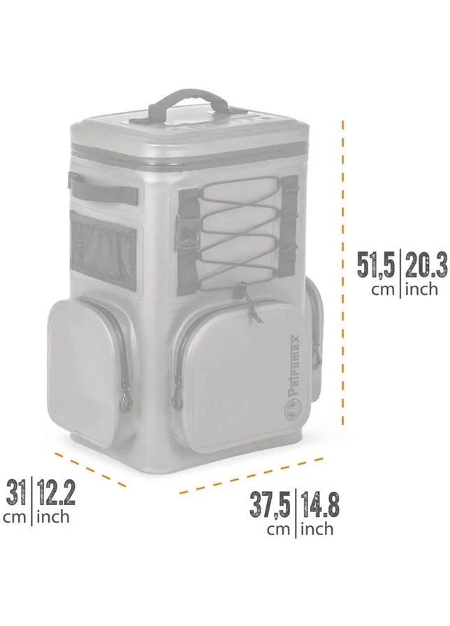 Термосумка Petromax Refrigerated Backpack 17л Grey No Brand (316439596)