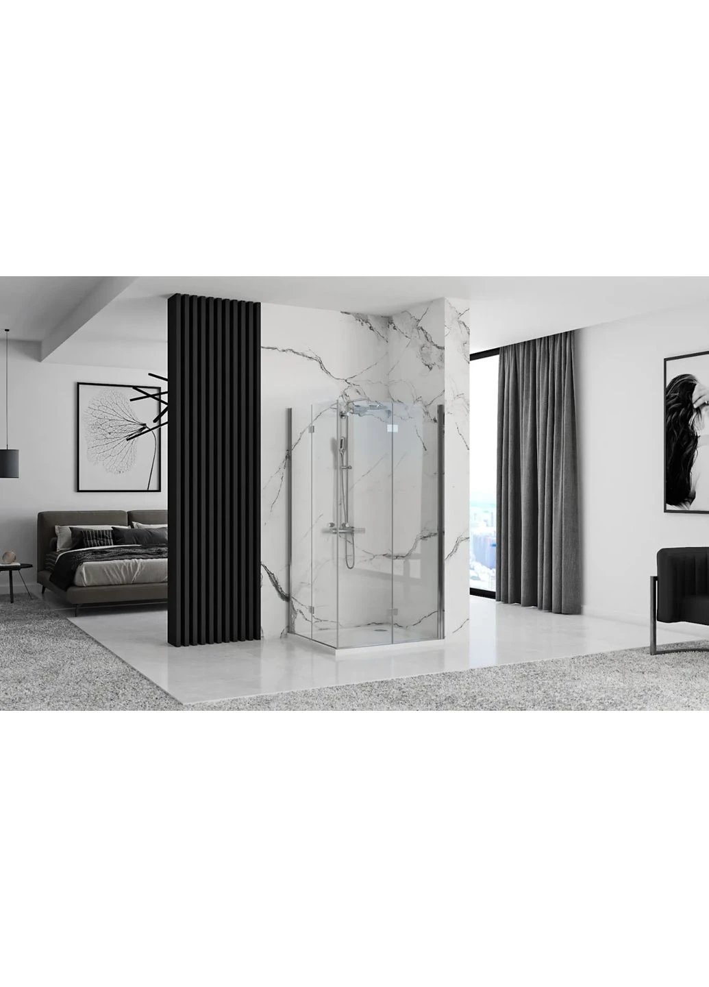 Душова кабіна FOLD N2 80х110 CHROME Rea (386208040)