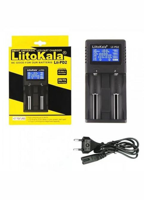 Зарядний пристрій Lii-PD2 для 2x акумуляторів АА/ААА/18650/26650/21700 LiitoKala (320584420)