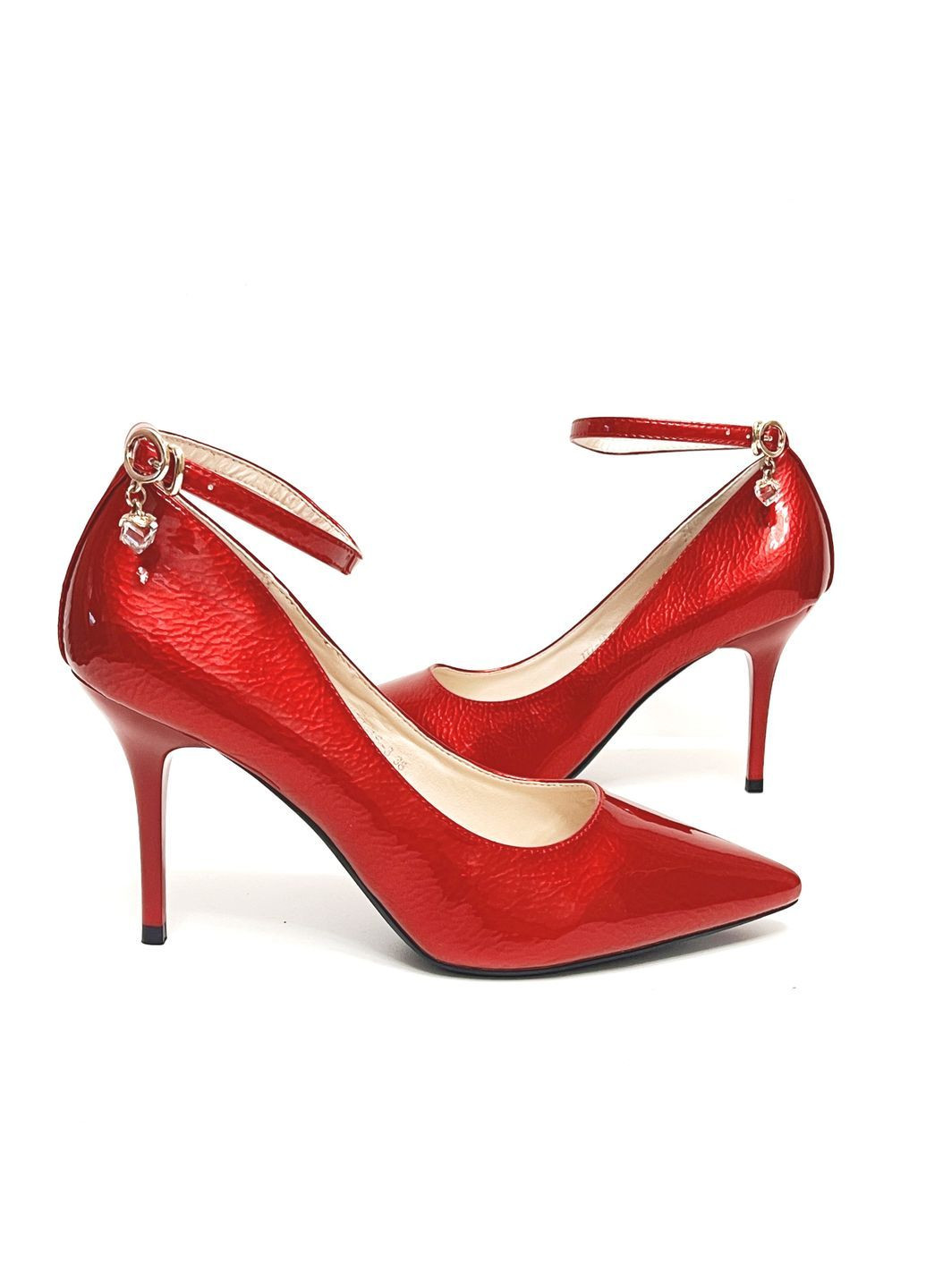 Seven Туфлі жіночі туфлі-човники червоний з штучна шкіра, — всесезон (367086427)