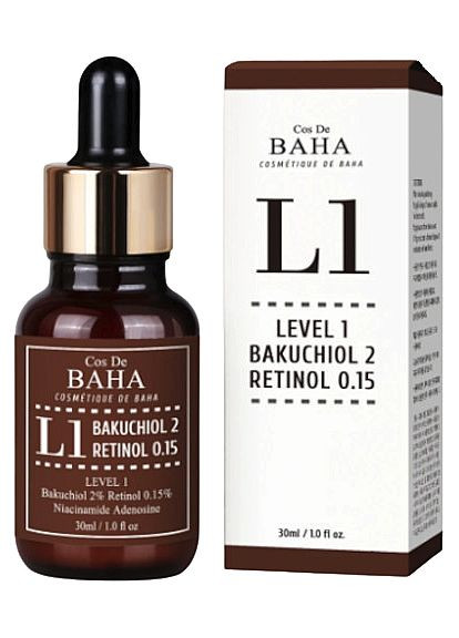 Антивозрастная сыворотка L1 Bakuchiol & Retinol Serum 30ml (1138912-104511) Cos De Baha (368614033)