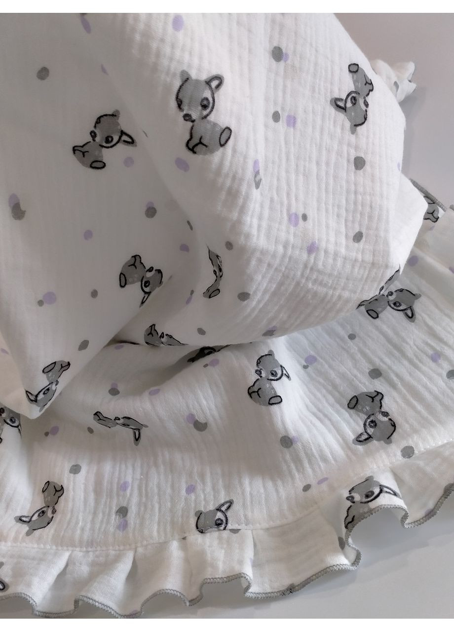 Мусліновий плед з рюшем, розмір 70*80 No Brand (370370180)