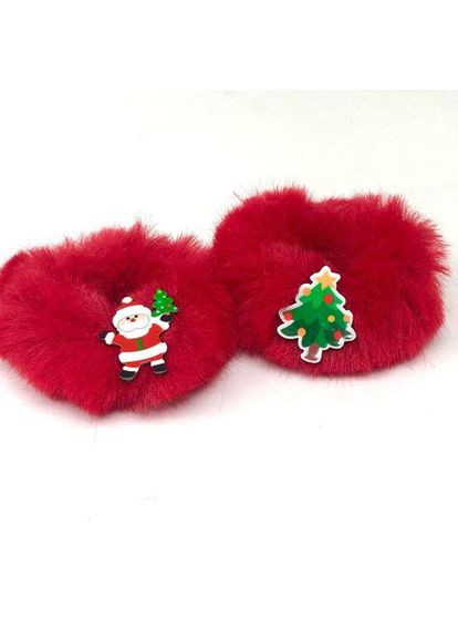 Резинка для волос меховая "Новогодний микс" Plus-plus (352743145)