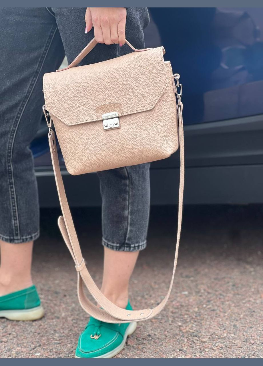 Женская кожаная сумка Лора Беж Dekey (332055293)