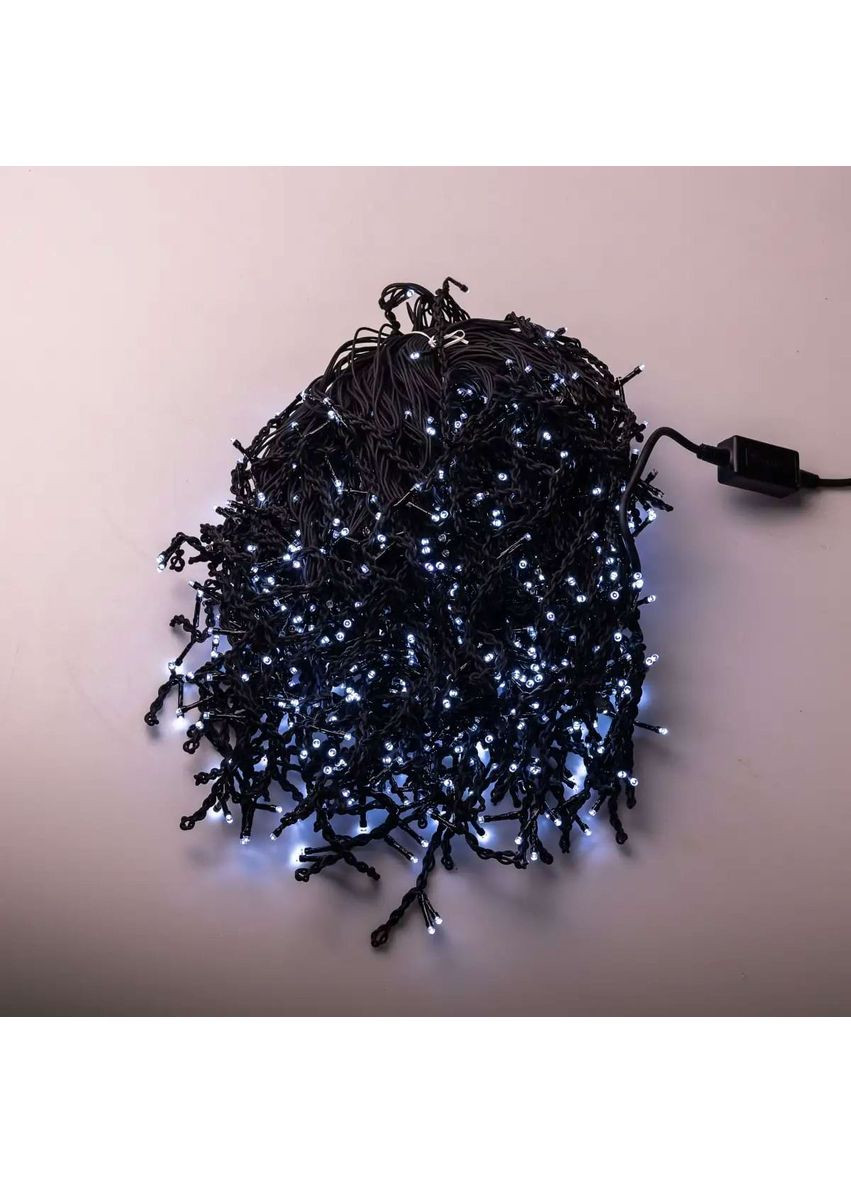 Вулична гірлянда Бахрома 50 м 840 LED чорний провід Білий 50MBW Jooki (366037835)