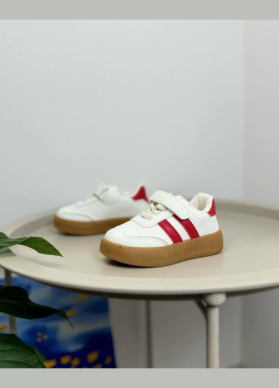 Белые детские кроссовки белые 1290 No Brand