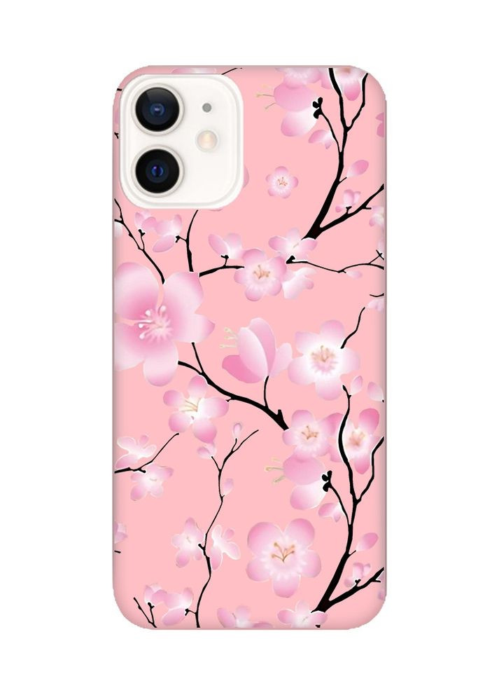 Матовый чехол на iPhone 12/12 Pro:: Цветущая сакура (принт 282) Creative (360711344)