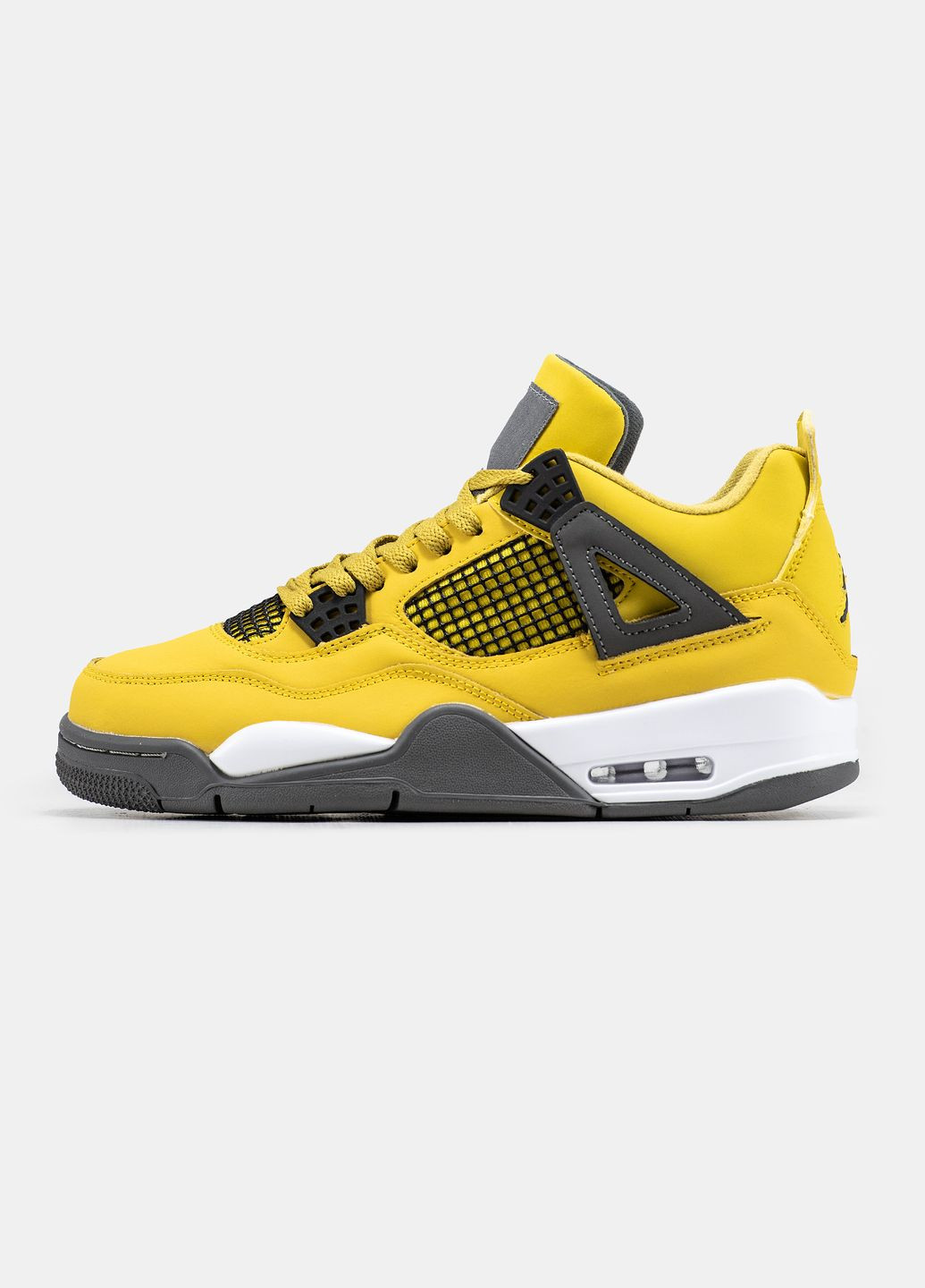Кроссовки женские и мужские Nike Air Jordan 4 Retro SE yellow | Найк Аир Джордан 4 желтые No Brand жёлтые всесезоны (315006218)