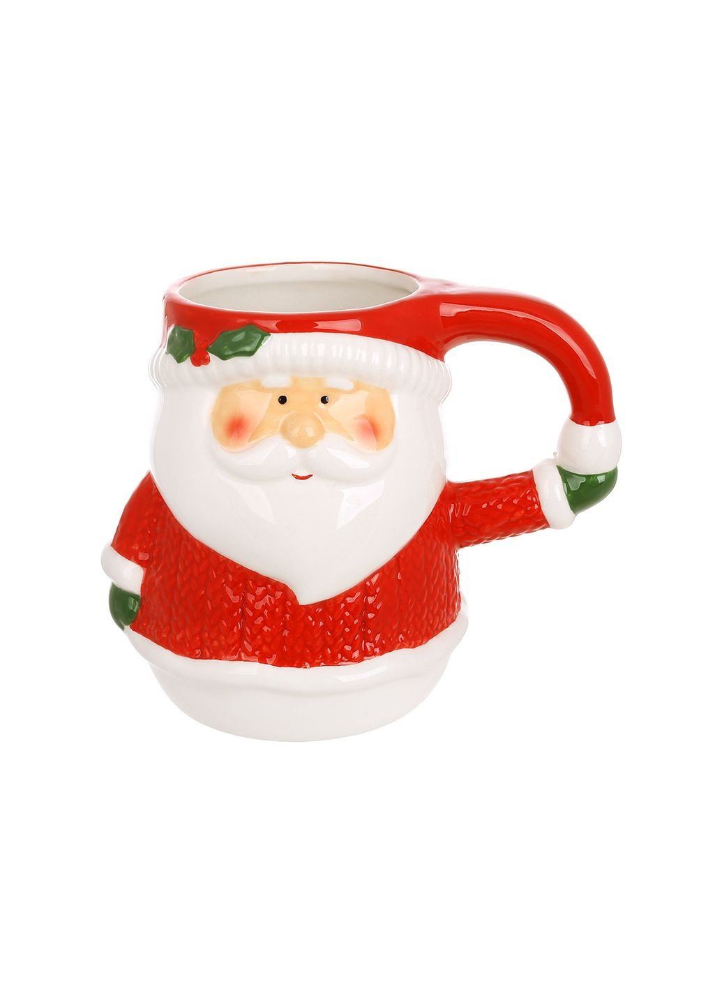 Кружка керамическая Санта 450мл, красная Home Decor (350634279)
