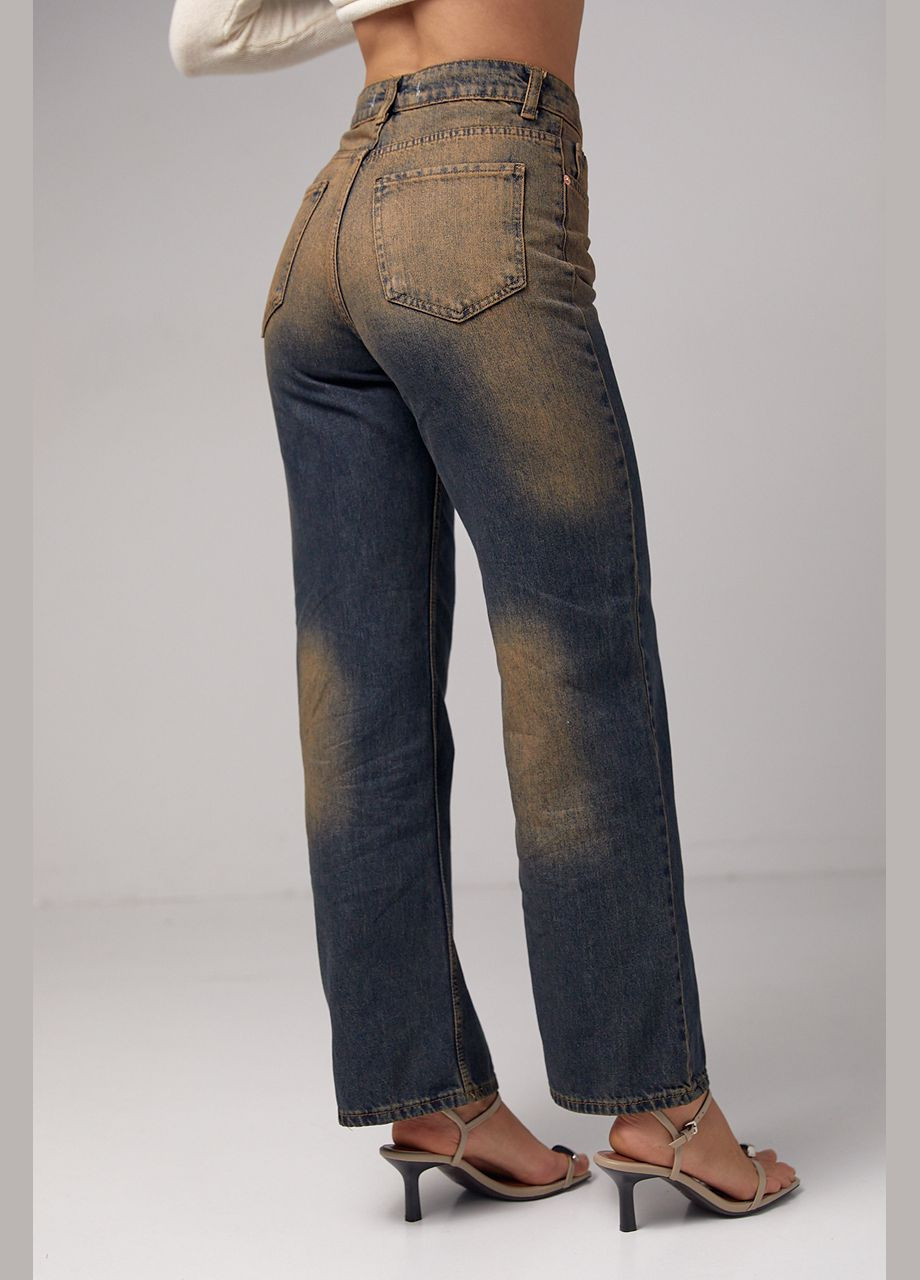 Жіночі джинси з ефектом two-tone coloring 90118 Lurex - (292252917)