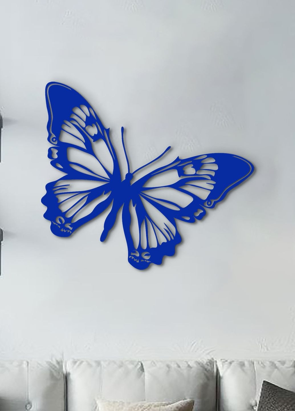 Дерев'яний декор для дому, декоративне панно на стіну "Великий метелик", картина лофт 25х28 см Woodyard (292112322)