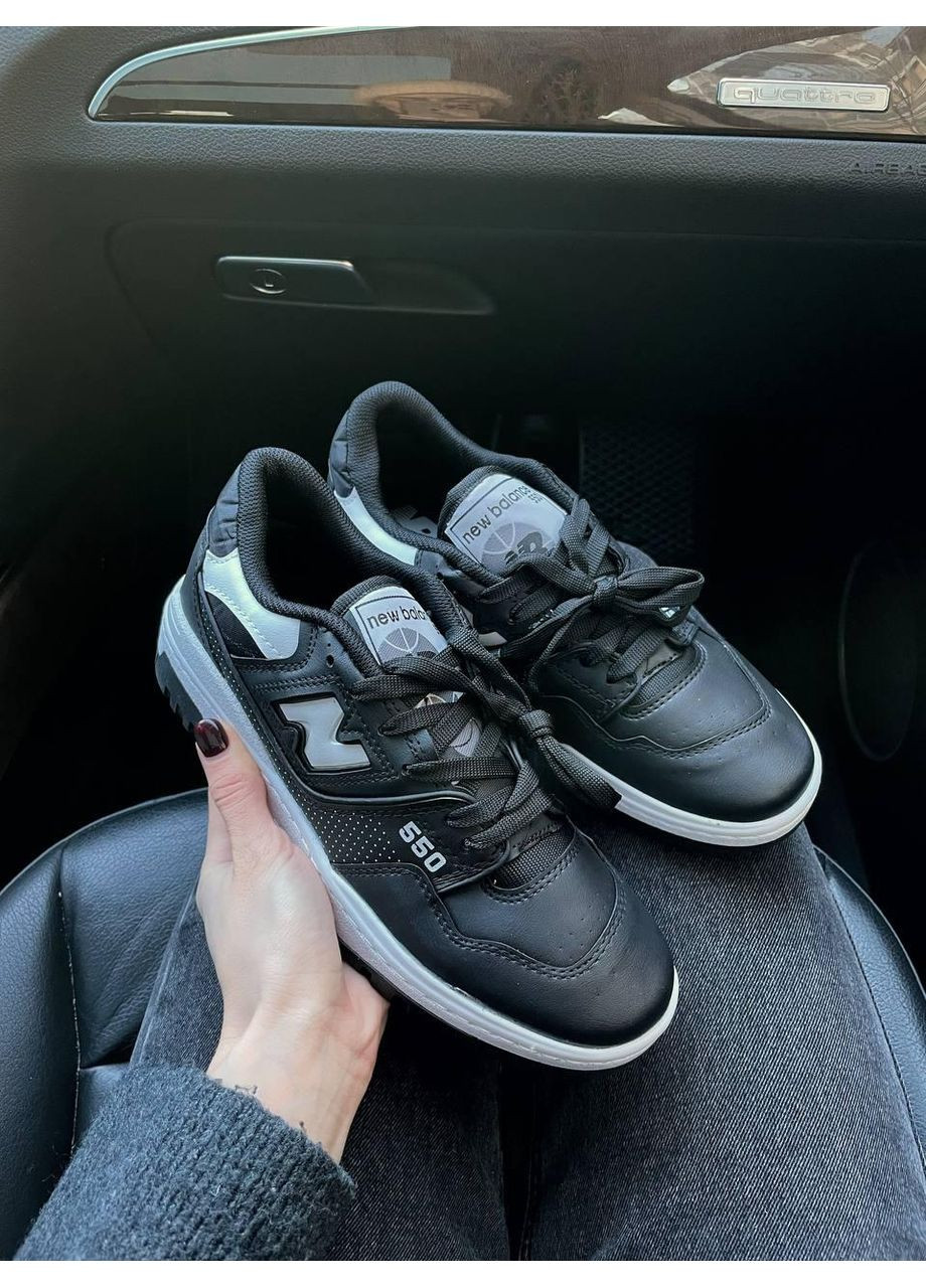 КРОСІВКИ ЖІНОЧІ NEW BALANCE 550 BLACK НЬЮ БЕЛАНС 550 No Brand чорні демісезони (368858370)
