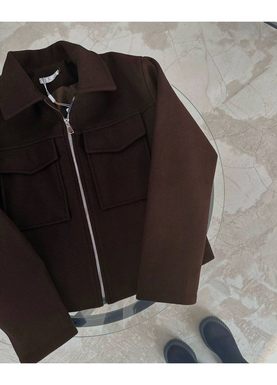 Стильний кашеміровий бомбер Oversize – Розмірна сітка в описі DK/DL Мода без кордонів на блискавці (357435689)