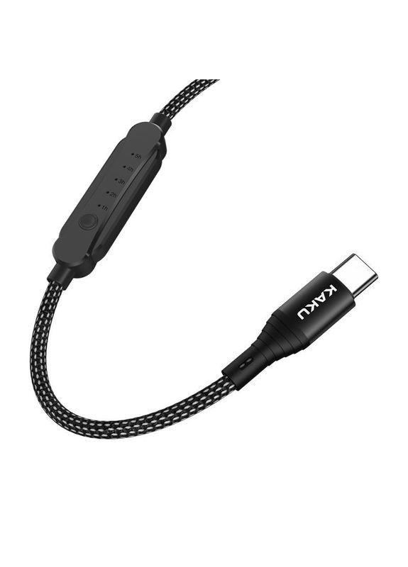 USB кабель KSC282 USB-Type-C 1m с таймером - Black Kaku (276530131)