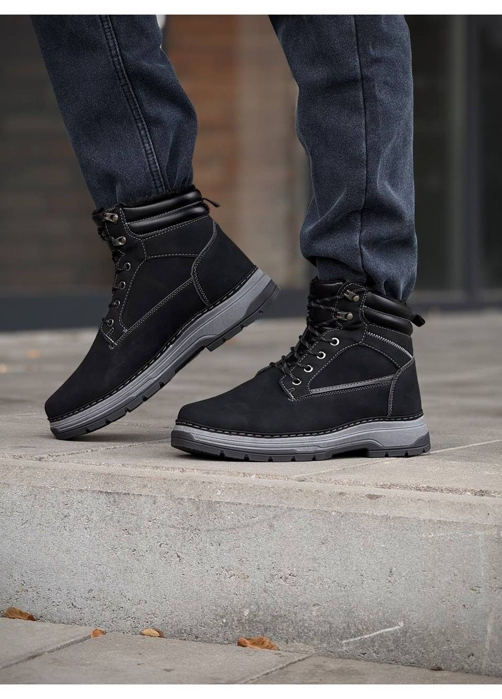 Чорні Зимовий зимові чоловічі черевики YZY