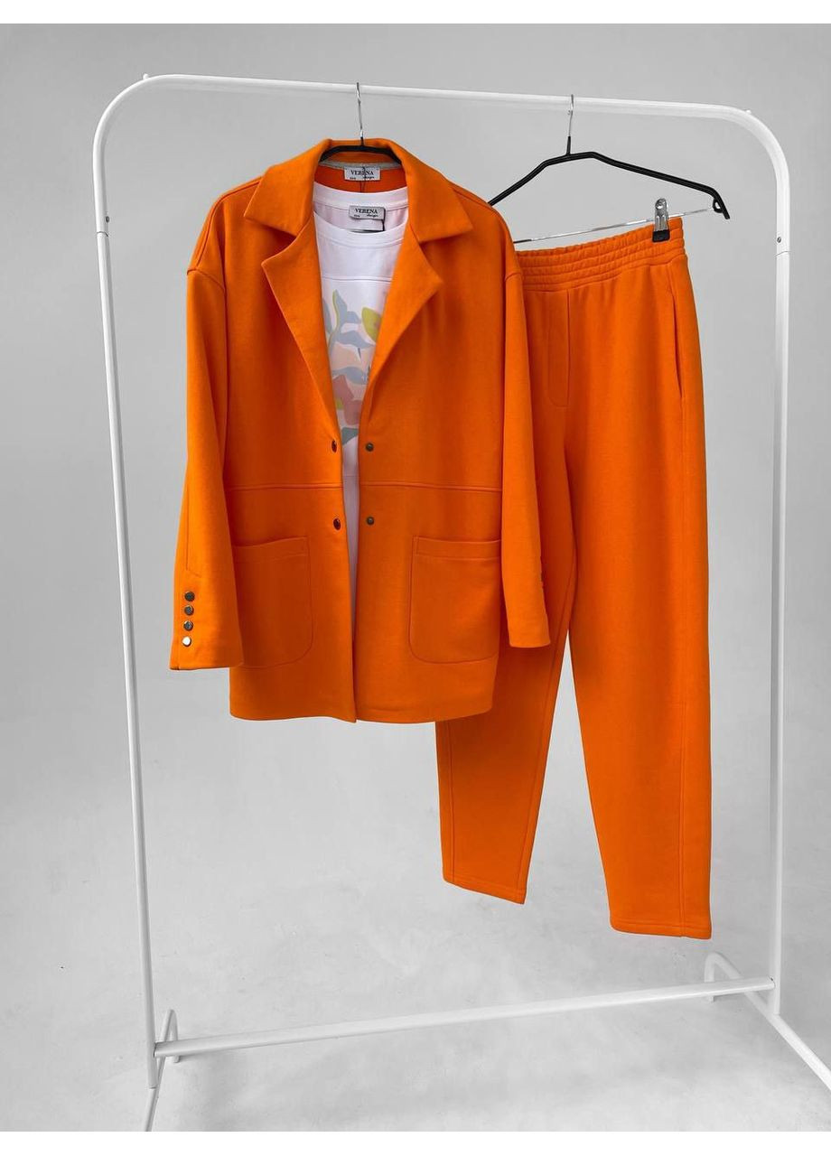 Костюм Жакет и брюки бананы с тринитки оранж. Verena Design (360861190)