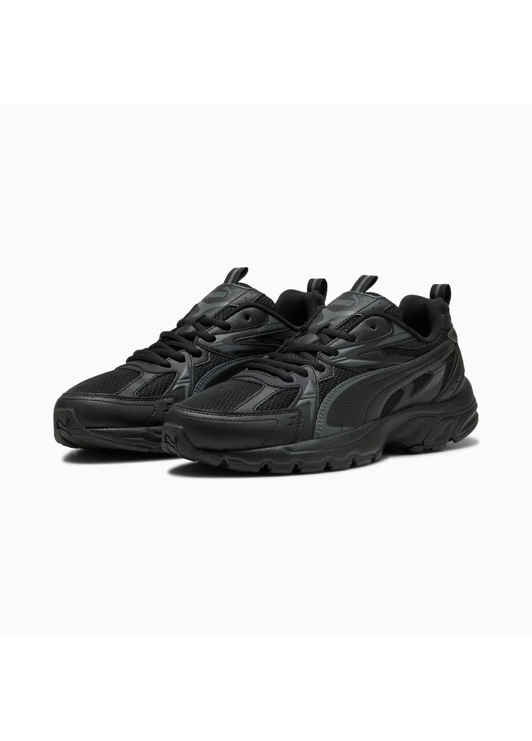 Черные демисезонные кроссовки milenio tech black 402623-02 Puma
