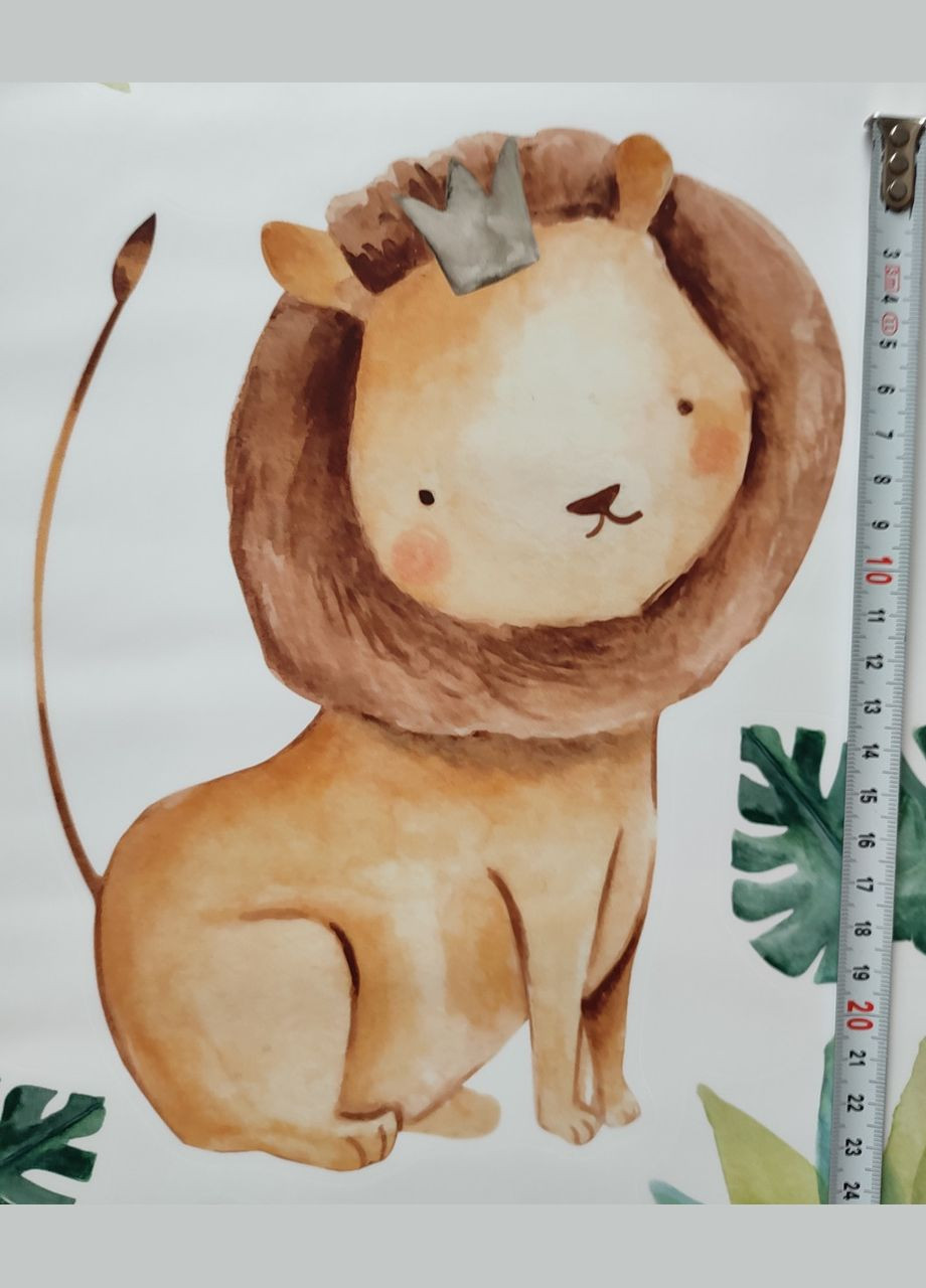 Виниловые наклейки на стену Животные в детсад (лист 60 х 90 см) Б408-2 No Brand (302242996)