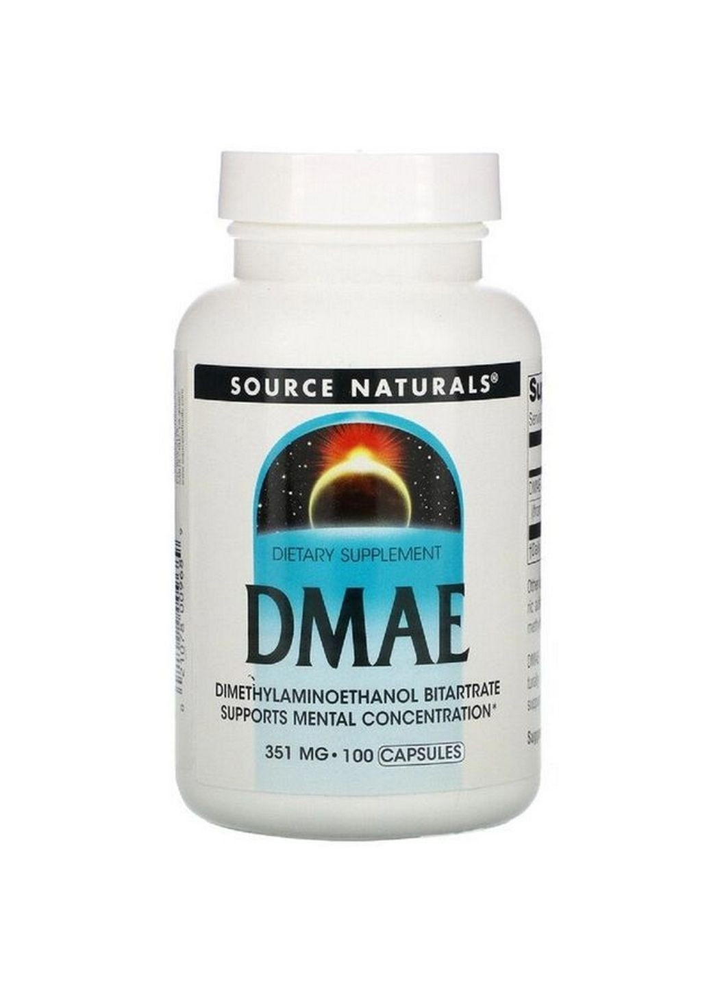 Натуральна добавка DMAE, 100 капсул Source Naturals (293339835)