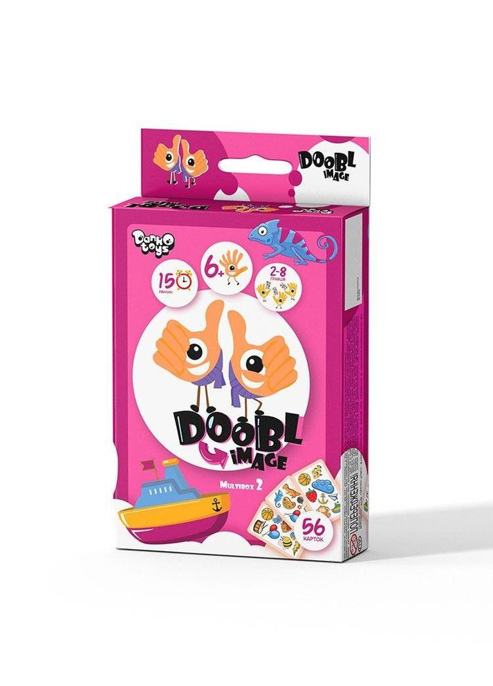 Настольная игра детская карточная "Doobl image mini: Multibox 2" (DBI-02-02U) Danko Toys (362425059)