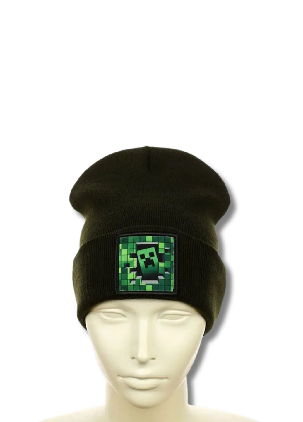 Дитяча демісезонна шапка біні Майнкрафт / Minecraft No Brand Дитяча шапка біні з вишивкою (347146937)