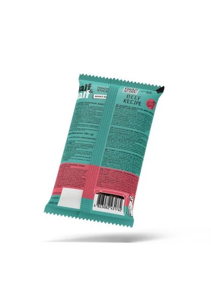 Ласощі для собак у формі м'ясних паличок з яловичиною, 100 г Half&Half (380763976)