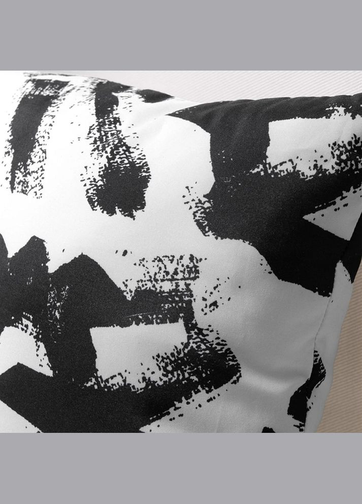 Подушка белый/черный 4040 см IKEA (278030316)