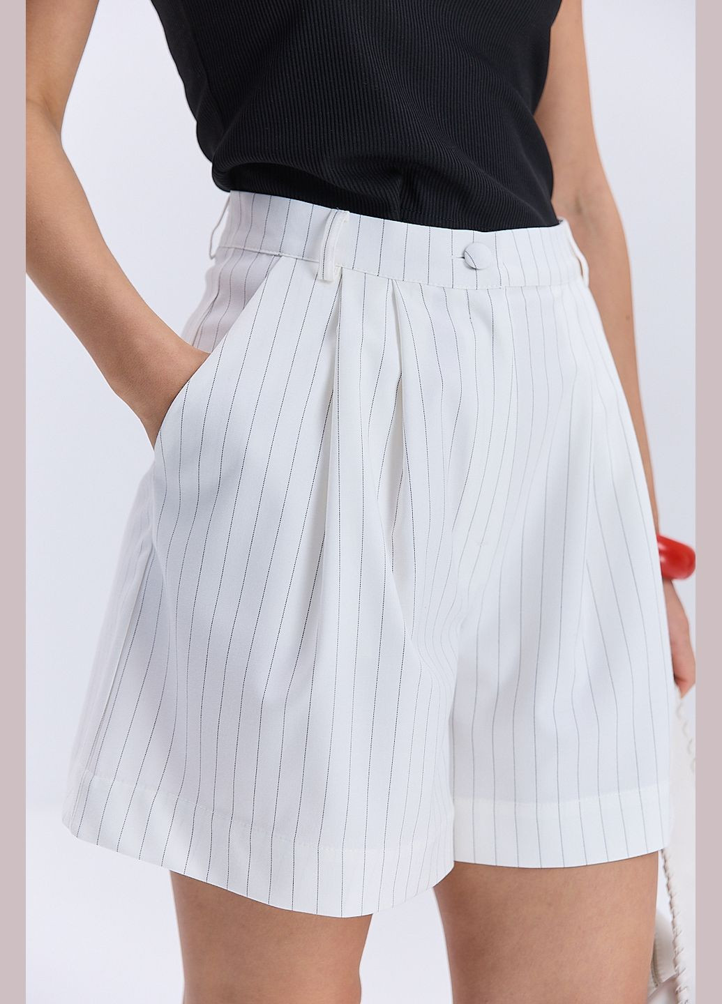 Жіночі смугасті шорти-бермуди Arjen (329405383)