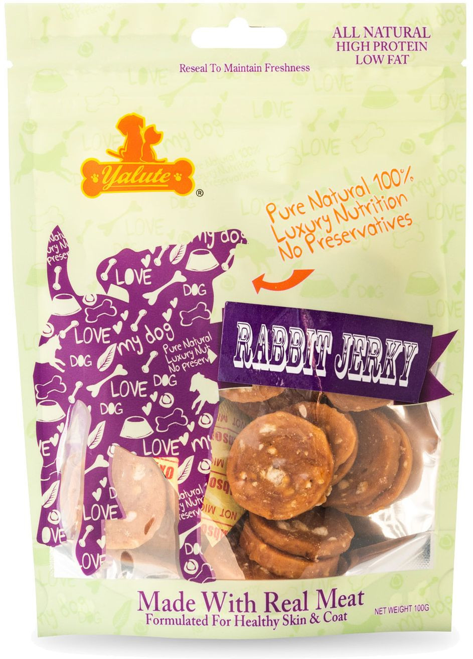 Ласощі для собак Rabbit and Banana Chips кролик та банан 100 г (4820261920567) Yalute (279562814)