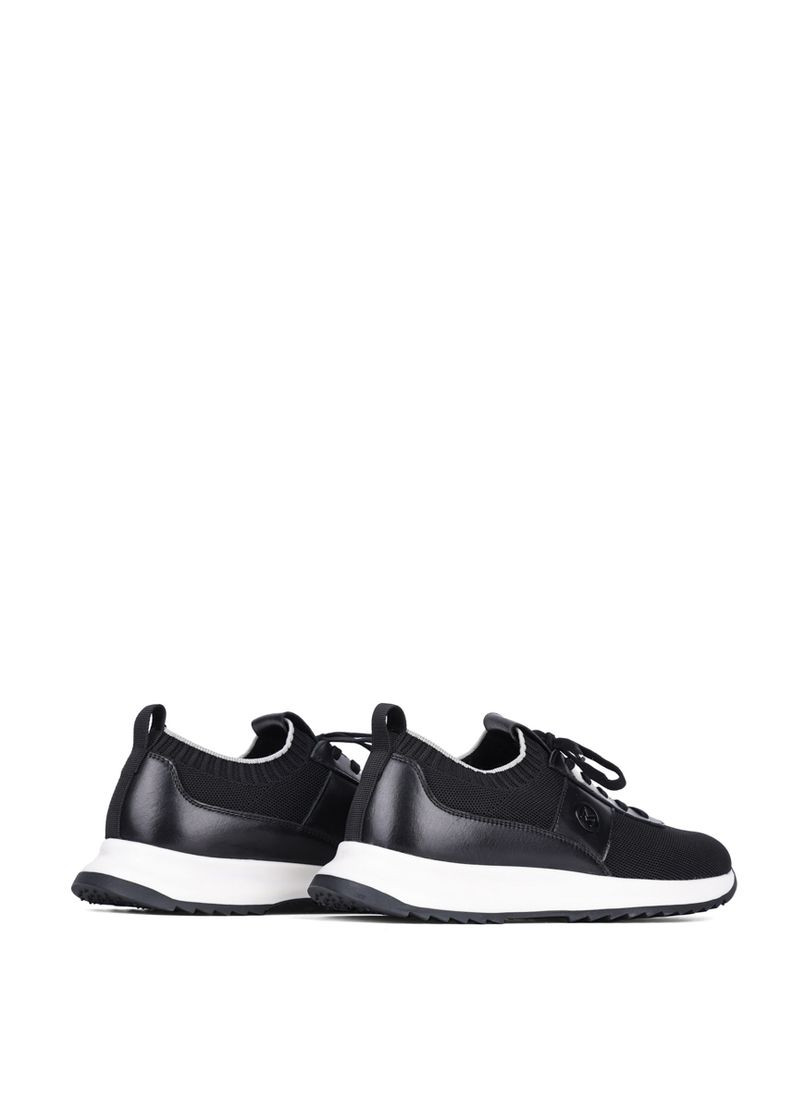 Черные летние мужские кроссовки fz688-1a черный ткань MIRATON