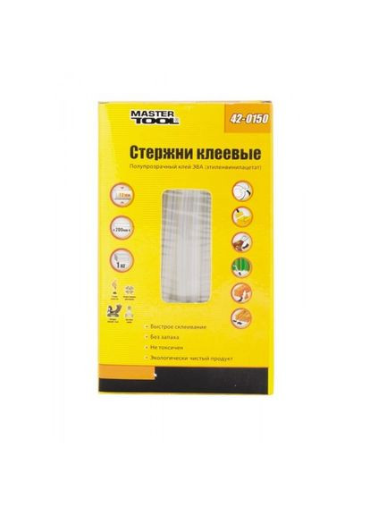 Стержни клеевые GM 7,2*200 мм, 1 кг, прозрачные (короб) (42-0150) Mastertool (311558242)
