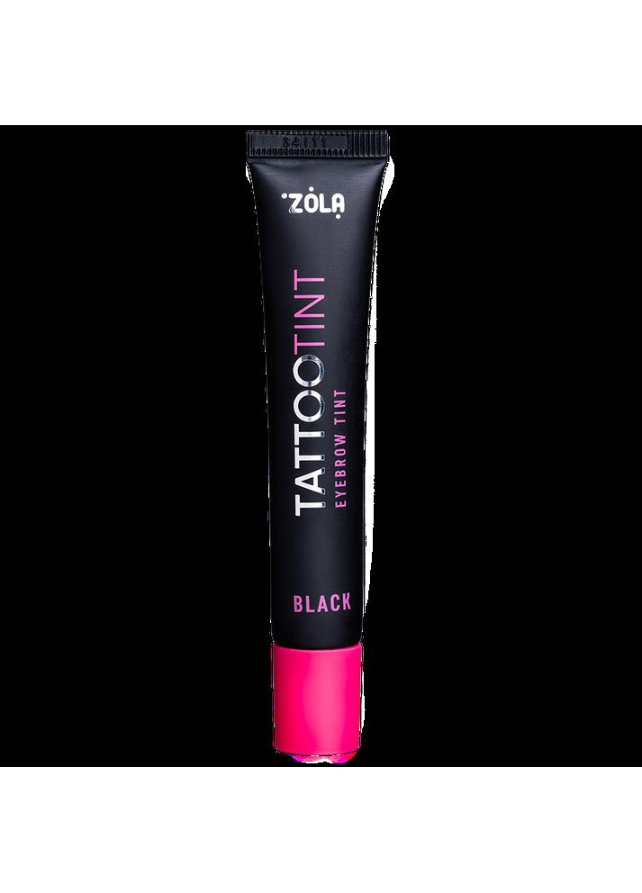 Краска для бровей и ресниц Tattoo Tint Black 15мл черный ZOLA (314932883)