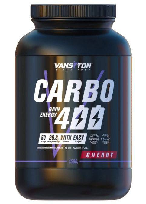 Carbo 400 1500 g /50 servings/ Cherry Vansiton (315518888)