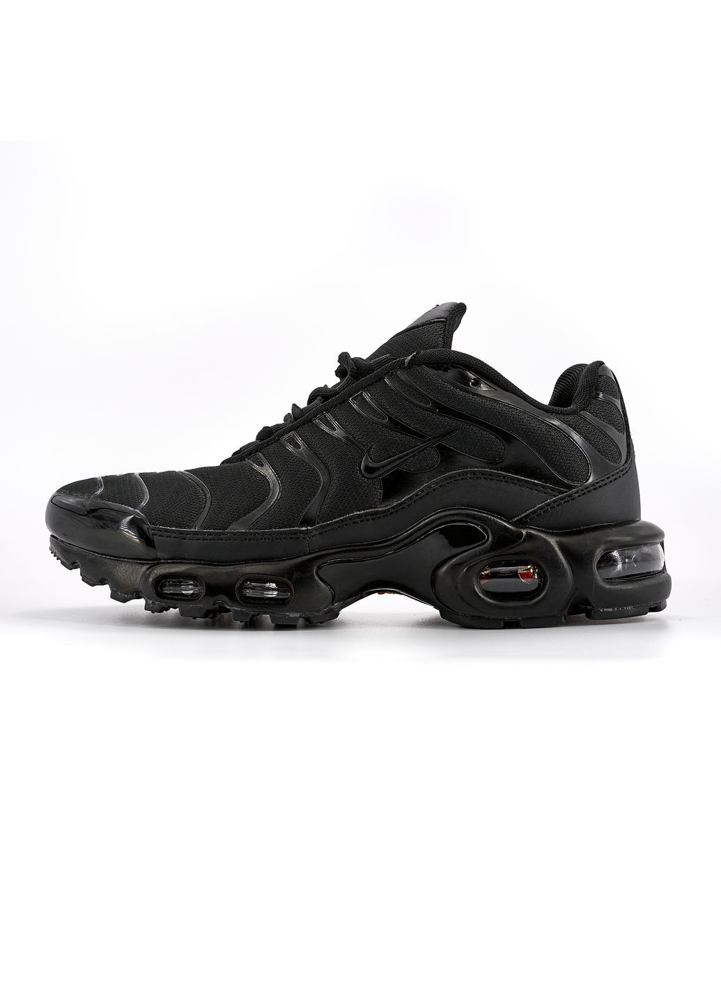 Чорні Осінні кросівки чоловічі nike air max tn full black найк аір макс тн плюс No Brand
