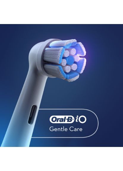 Oral B iO Gentle Care насадки змінні для зубних щіток iO Series білі (3 шт.) насадки орал би io м'яка щетина Oral-B (366422651)