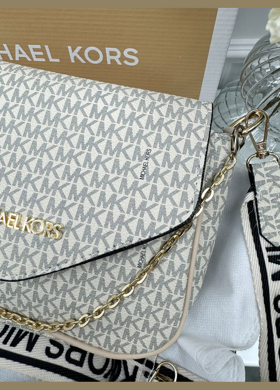 Сумка жіноча крос-боді 2 в 1 молочна No Brand (322464250)