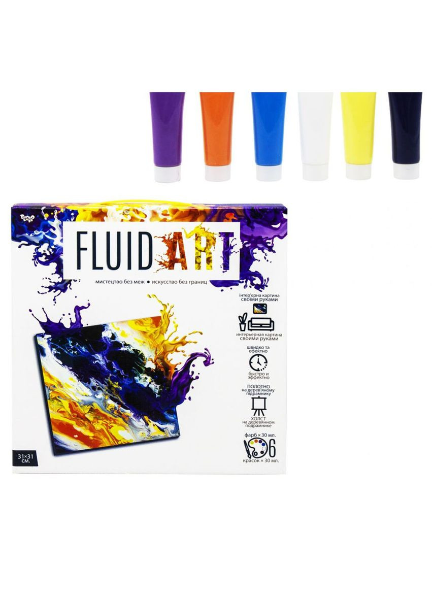 Набір для творчості "Fluid art" Dankotoys (290251865)