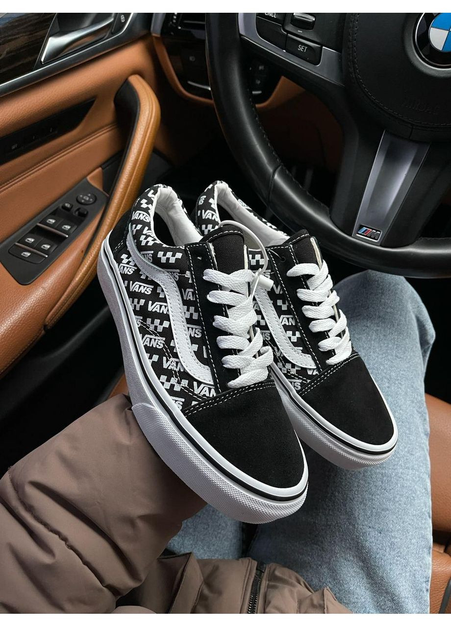 КЕДИ ЖІНОЧІ VANS OLD SKOOL BLACK WHITE 2.0 ВАНС ОЛД СКУЛ No Brand чорні демісезони (367175813)
