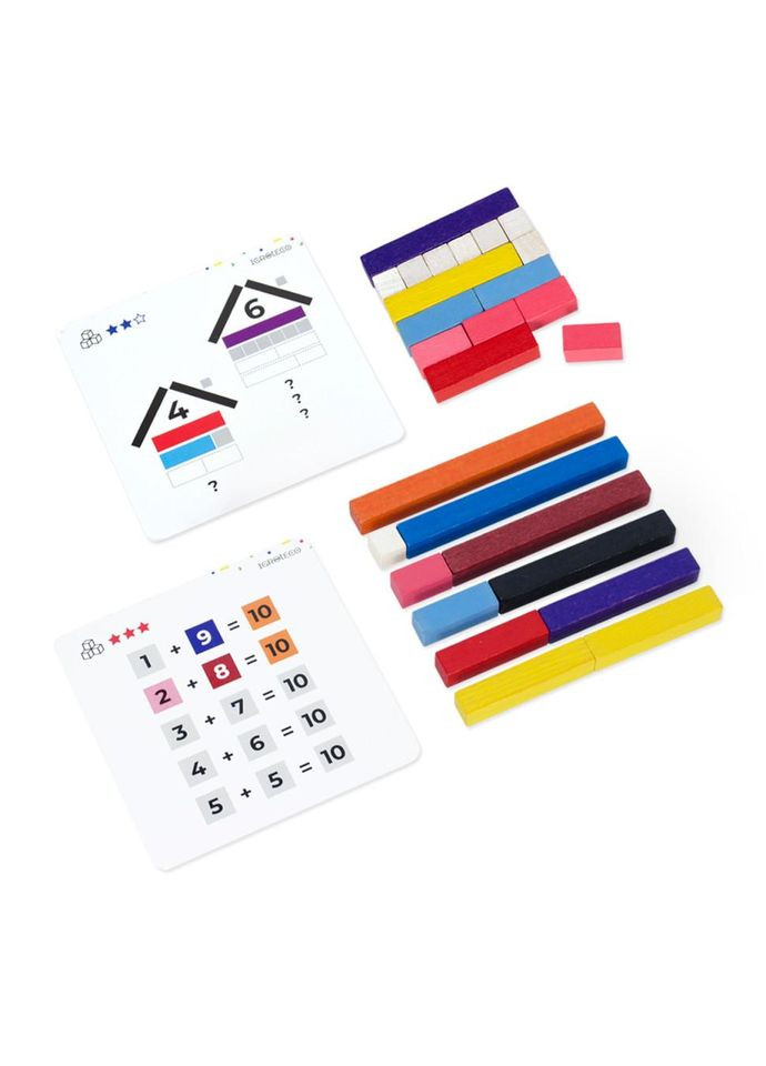 Навчальний набір "Палички для рахунку Кюїзенера" Igroteco 900385, 56 деталей No Brand (330606344)