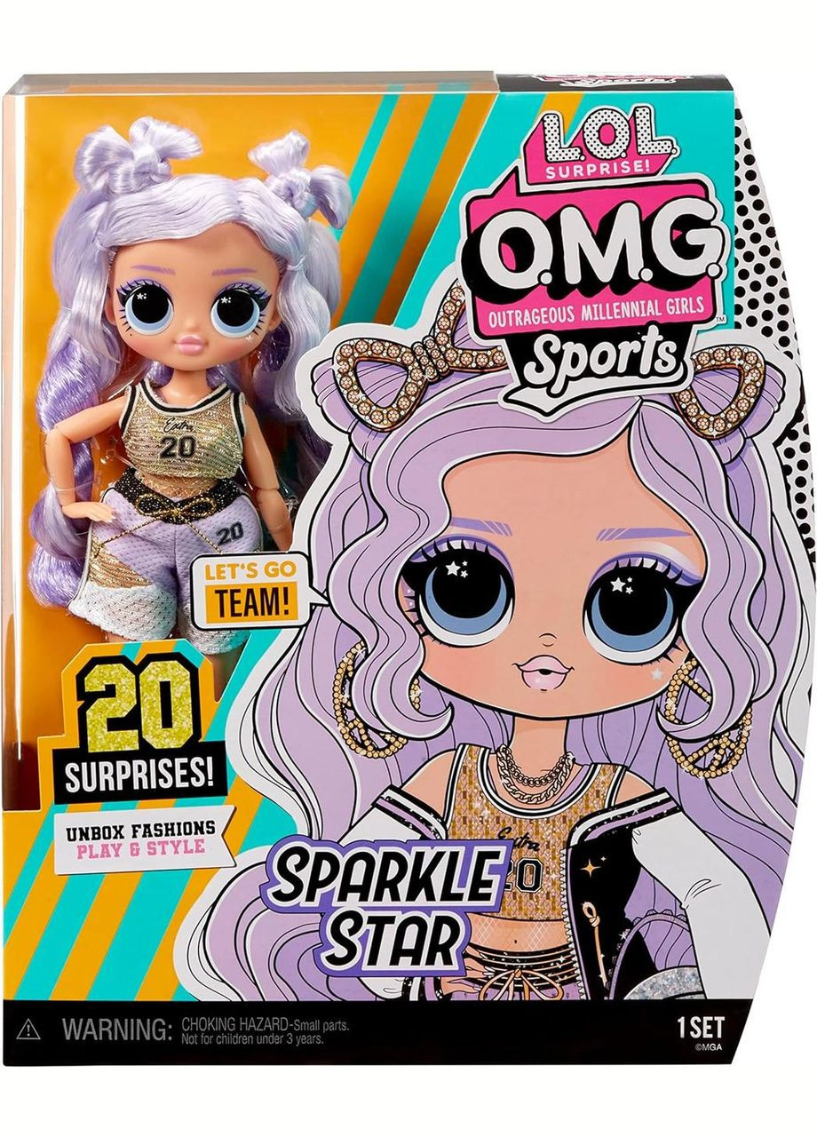 Лялька L.O.L. Surprise! OMG Sports Fashion Doll Sparkle Star Зірка баскетболу Спаркл MGA Entertainment (282964602)