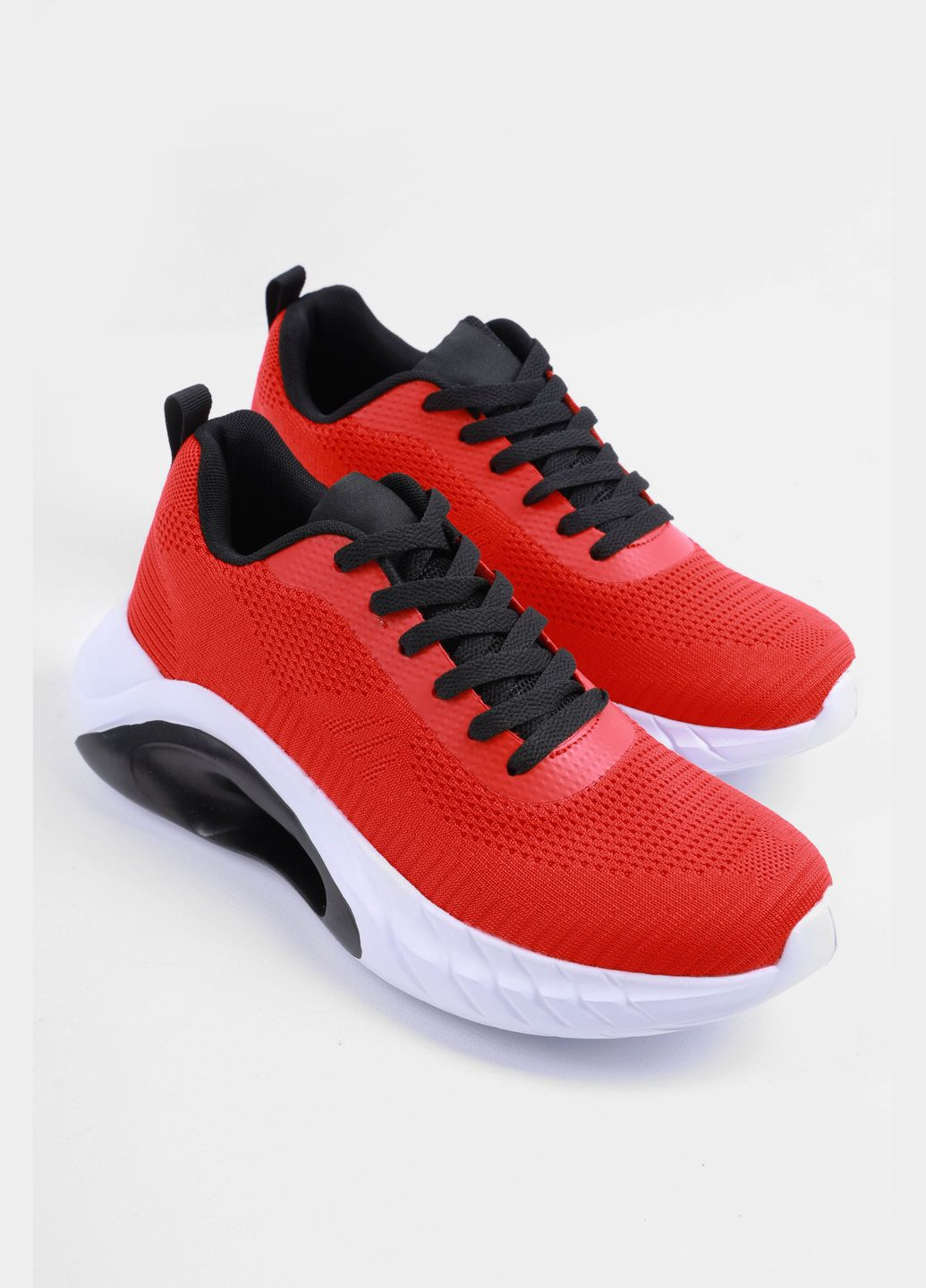 Червоні Осінні кросівки чоловічі червоного кольору на шнурівці Let's Shop