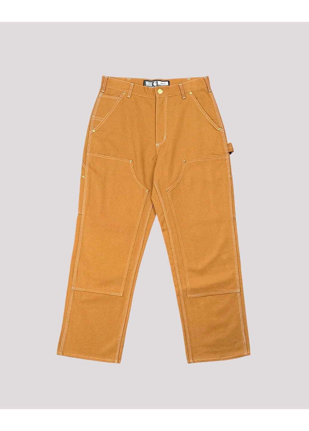 Коричневые кэжуал демисезонные брюки Carhartt