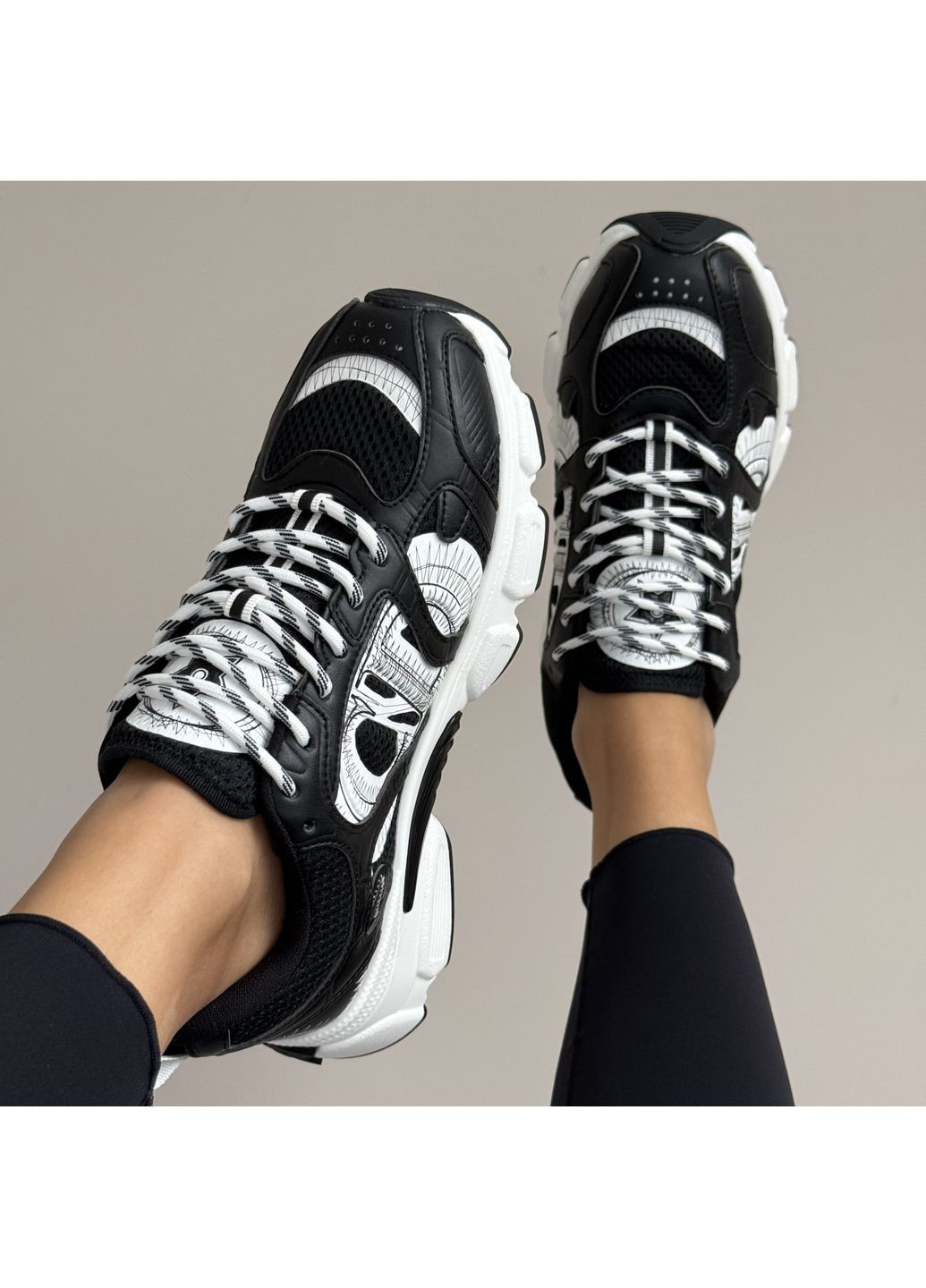 Кроссовки женские и мужские Dior Chrono Black White | Диор Хроно черно-белые No Brand чёрно-белые демисезоны (366742227)