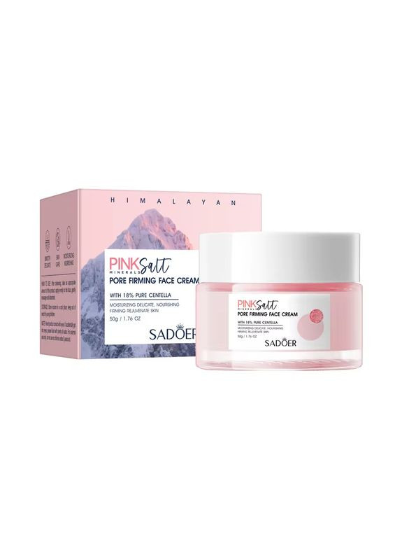 SADOER Зволожуючий крем для обличчя Himalayan з рожевою сіллю та центелою для заспокоєння і відновлення шкіри 50 г — Крем, Китай (365267668)