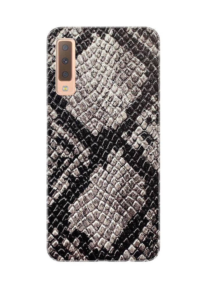 Защитная пленка Кожа питона (серая) на заднюю панель для Samsung A7 (2018)/А750 Creative (360672904)