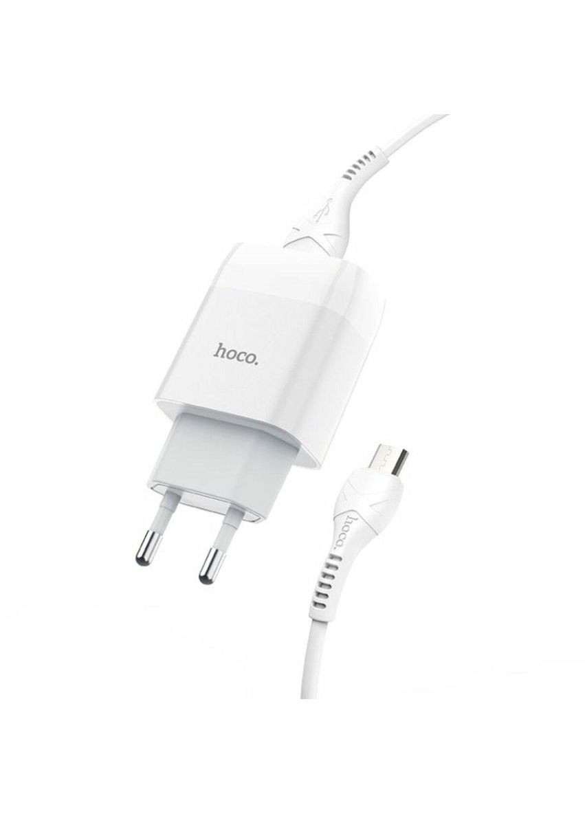 Блок для зарядки C72A Glorious single port charger set(Micro) White Hoco (367724282)
