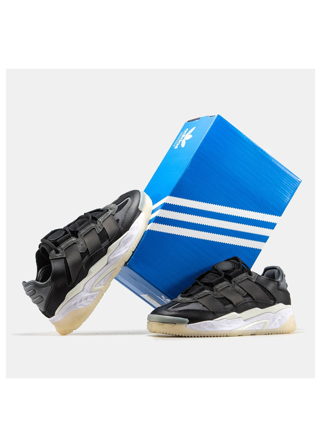 Чорні Осінні кросівки чоловічі adidas Niteball