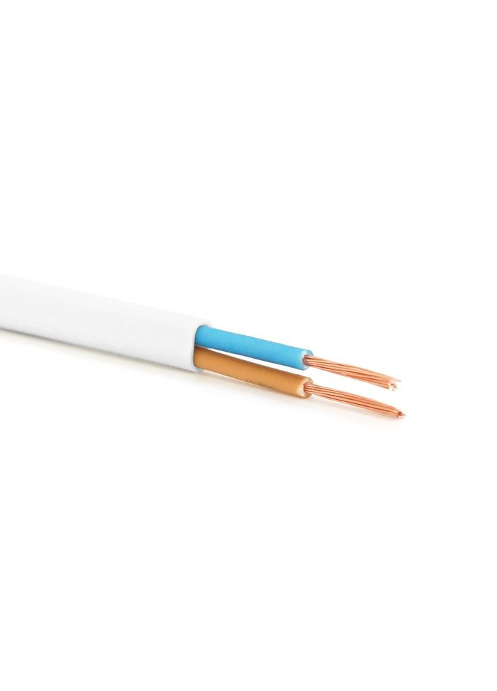 Кабель ШВВПн 2х0,5 бiлий, бухта 100м Одескабель (315144073)