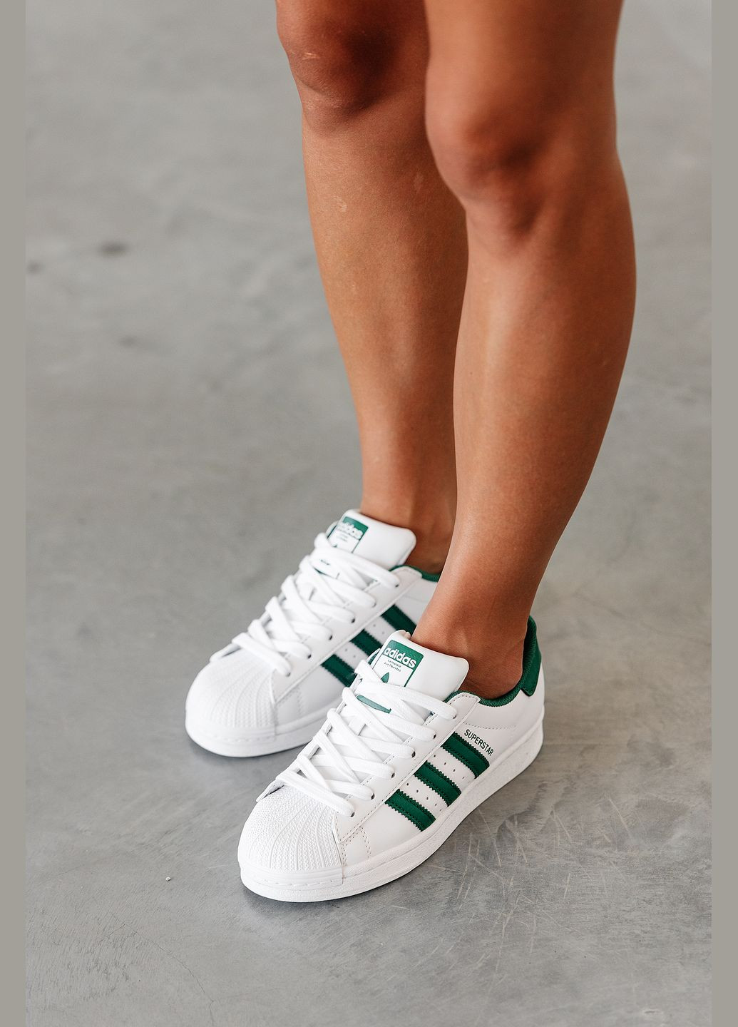 Кроссовки женские Adidas Superstar white | Адидас Суперстар белые No Brand белые демисезоны (315483035)