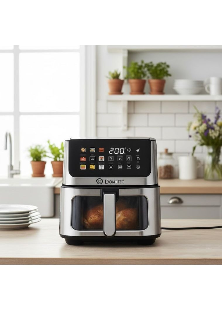 Аэрофритюрница с сенсорной панелью Air Fryer MS-3224 вместимость 12 л 4500W (2104618931) Domotec (372639016)